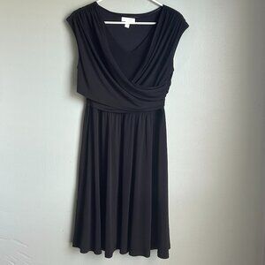 Women Petite Small Black Sleeveless Fomal Dress